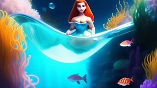 Ocean's Embrace: The Enchanting Tale of Marina, the Mermaid Princess
