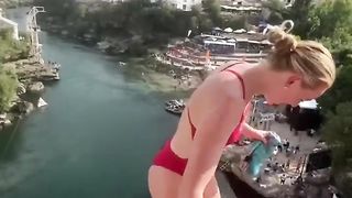 Tiniest diving board Molly Carlson!!!????????????