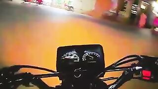 Riding bike