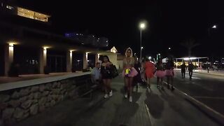 IBIZA SPAIN  NIGHTLIFE WALK TOUR