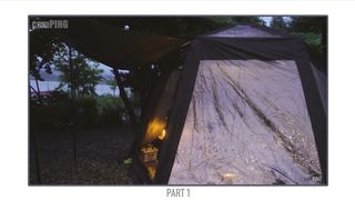 Solo camping in the pouring rain ASMR kimchi Kimchi pancakes, and cold canned beer - PART 1