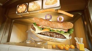funny hamburger