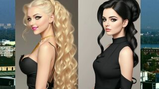 The beauty of Kyiv! this is the beauty of his girls. We create improvisation in AI. Video 2023.