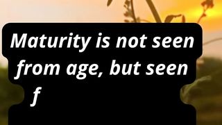 maturity