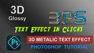 Create 3D Glossy Text Effect in Clicks