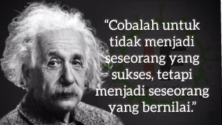 Kata Bijak Albert Enstein tentang Kesuksesan