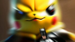 Superhero version of pikachu