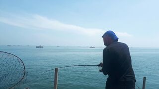 Mancing bagan tanjung kait,, macing laut