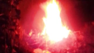 Fire barbicue town