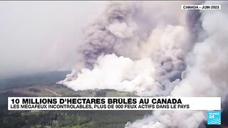 Gigantesque incendie au Canada jamais vu