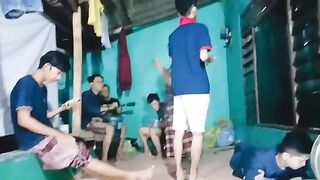 funny dance with friend...