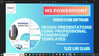 PowerPoint Presentation Template Design - Live Class TLCC