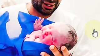 #shorts مبروك أحمد سعد يرزق بمولودته الثانية مريم من زوجته علياء بسيونى