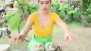 delicious snail cooking recipe by beautiful women