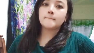 Nice girl at her room