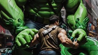 HULK VS GIANT SNAKE