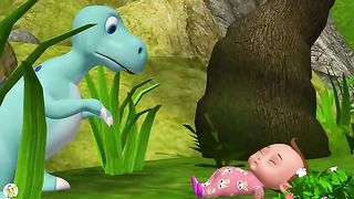 Run baby!T-Rex dinosaur case little kids