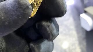 Real Gold "World Is Yours" Custom Ring by Ijaz Jewelers