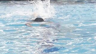 Enjoy at swimming pool area