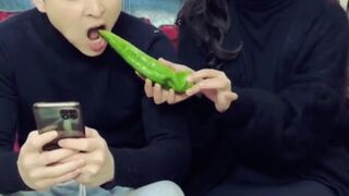 eating chili to boyfriend।। বয়ফ্রেন্ডকে লঙ্কা খাইয়ে.