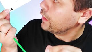 STRAW THROUGH THE CARD (Magic Trick TUTORIAL)