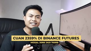 MODAL $2 JADI $47 DALAM DUA HARI DI BINANCE FUTURES! MODAL KECIL TRADING DI FUTURES!