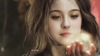 Come and see the super beautiful little daughter selling matches