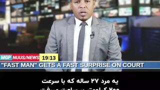 A man is arrested because of driving so fast