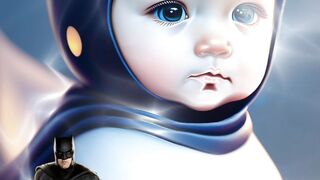 Marvel superheroes transformed into babies