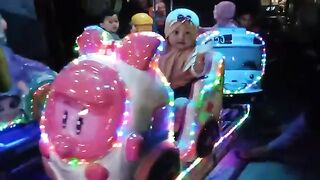 playing at the pasar malam in indonesia
