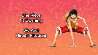 One Piece OP 1 - We Are! Lyrics.