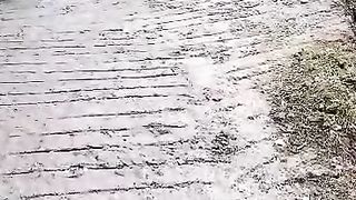 United Army Enters Village "Building Village Roads