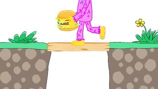 Kissy Missy teased Fat Huggy Wuggy in vain -Funny Animation