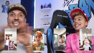 Dad reacts to 11 years old son's cringe TikTok