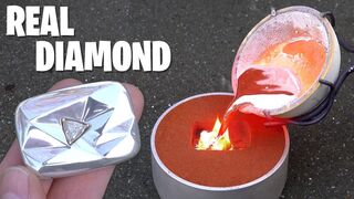 Casting REAL Diamond YouTube Play Button