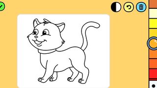 Gambar Kucing Belajar Mewarnai untuk anak Mengenal jenis Hewan