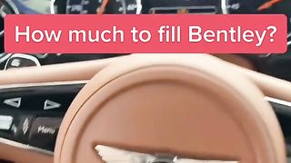 How much does it cost to fill a $400,000 Bentley with fuel?