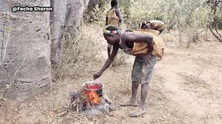 Why Do Hadzabe Hunters Go With Pots In The Wild_ _ See What Happens _ African Village Life