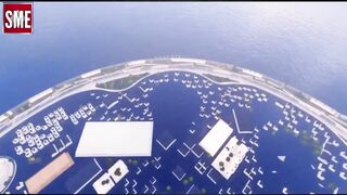 Floating city for 40,000 people - Life at sea