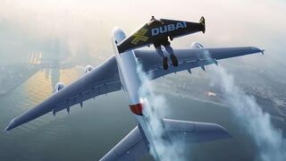 Jetman Aerobatic Formation Flight in Dubai 4K