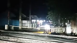 kejadian langka, dua kereta saling berpapasan, lihat di ending nya