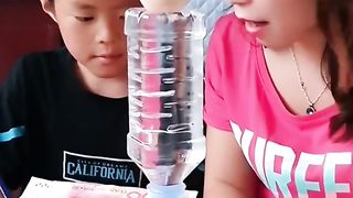 Funny video! Smart boy playing with mother