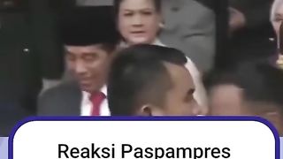 Reaksi paspampres hormat terhadap prabowo subianto
