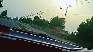 Drive car on the road