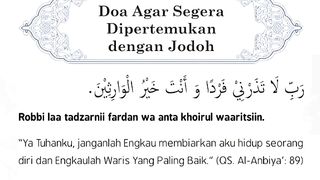 Doa agar segera dipertemukan dengan jodoh