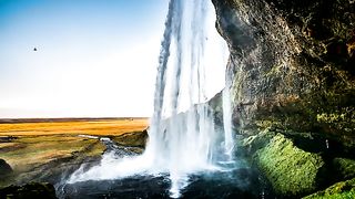 Beautiful village waterfalls
