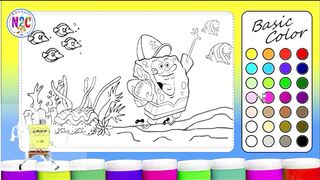 Coloring SpongeBob SquarePants | Fun and Easy Coloring Tutorial