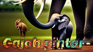 gajah adalah binatang mamalia yang cerdas