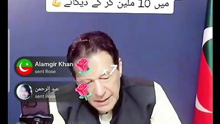 Imran Khan set a record on tik tok one million followers in one day