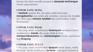 Tipe cowok idaman para cewek